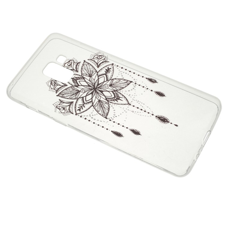 Pattern Printing TPU Shell Case for Samsung Galaxy A8 (2018) - Flower Pattern-2