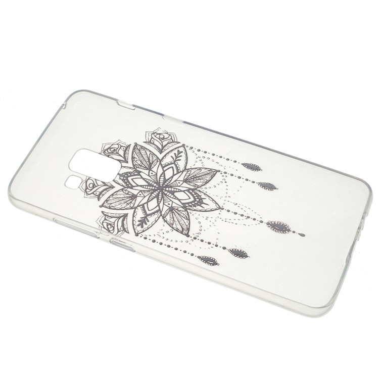 Pattern Printing TPU Shell Case for Samsung Galaxy A8 (2018) - Flower Pattern-3