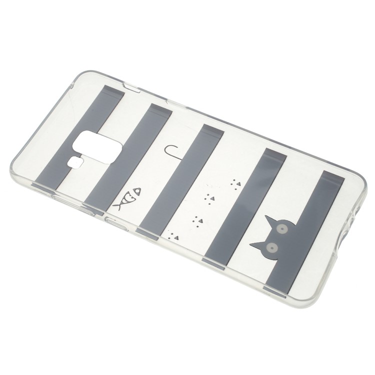 Pattern Printing TPU Back Case for Samsung Galaxy A8 (2018) - Stripes Pattern-3