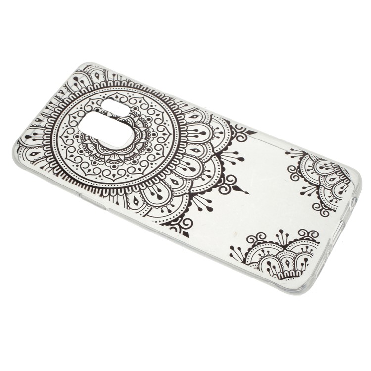 Pattern Printing Lightweight TPU Cover for Samsung Galaxy S9 SM-G960 - Lace Flower-2