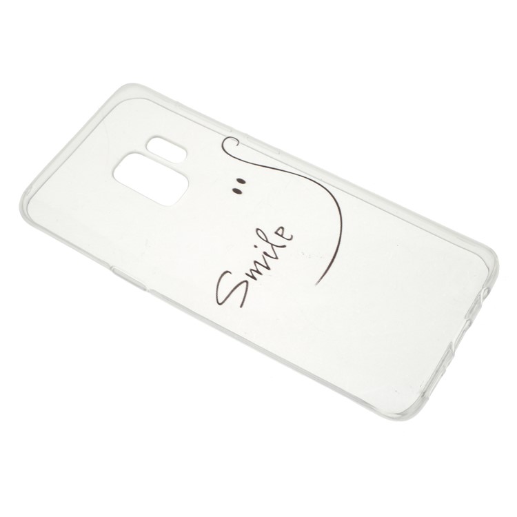 Pattern Printing TPU Phone Cover for Samsung Galaxy S9 SM-G960 - Smile-2