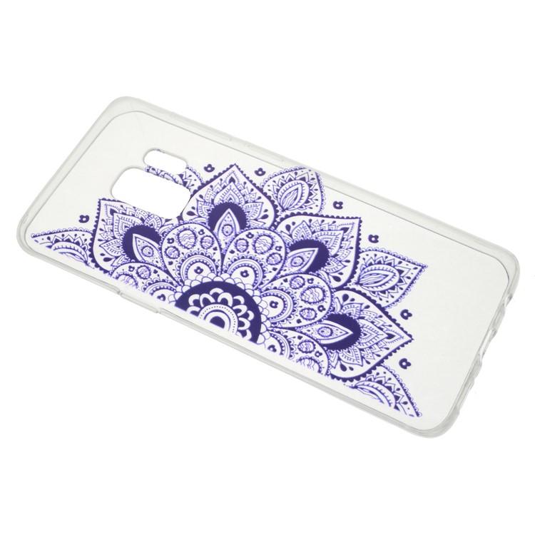 Pattern Printing Soft TPU Mobile Phone Case for Samsung Galaxy S9 SM-G960 - Mandala Flower-2