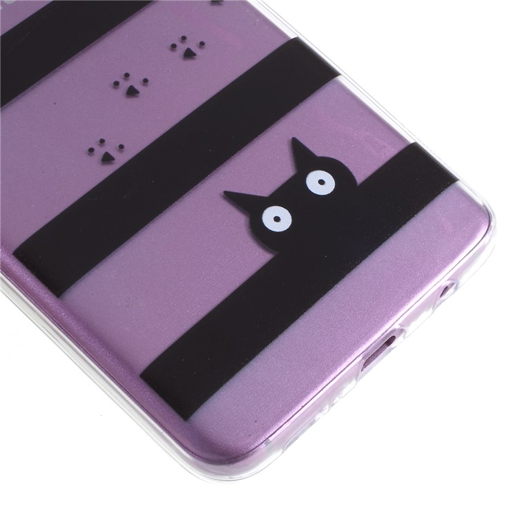 Ultra Thin Patterned Soft TPU Case for Samsung Galaxy S9 Plus SM-G965 - Cat and Stripes-4