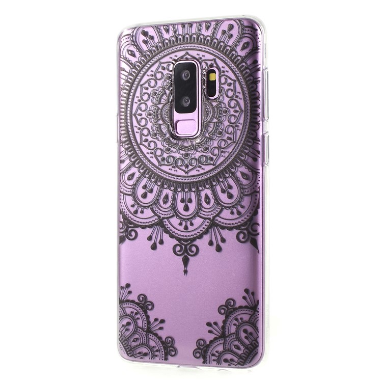 Ultra Thin Patterned Soft TPU Cover for Samsung Galaxy S9 Plus SM-G965 - Lace Pattern-2