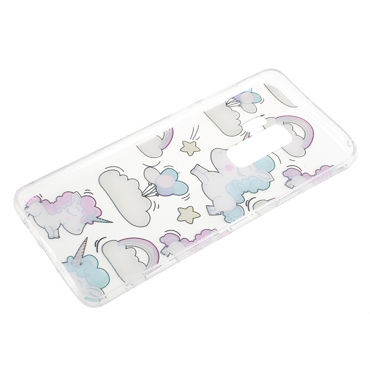 Ultra Thin Patterned Soft TPU Mobile Phone Cover for Samsung Galaxy S9+ SM-G965 - Shy Unicorns-3