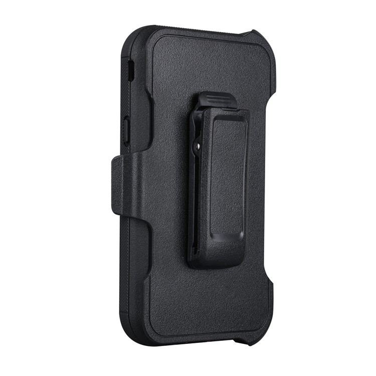 Heavy Duty PC + TPU Hybrid Belt Clip Kickstand Mobile Case for Samsung Galaxy J7 V / J7 Perx - Orange / Black-5