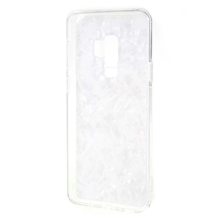 Epoxy Shell Pattern Flexible TPU Back Case for Samsung Galaxy S9 Plus SM-G965 - White-5