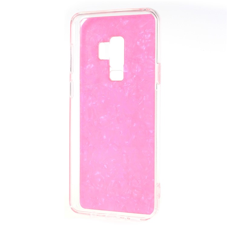 Epoxy Shell Pattern Flexible TPU Protection Phone Shell for Samsung Galaxy S9+ SM-G965 - Rose-5
