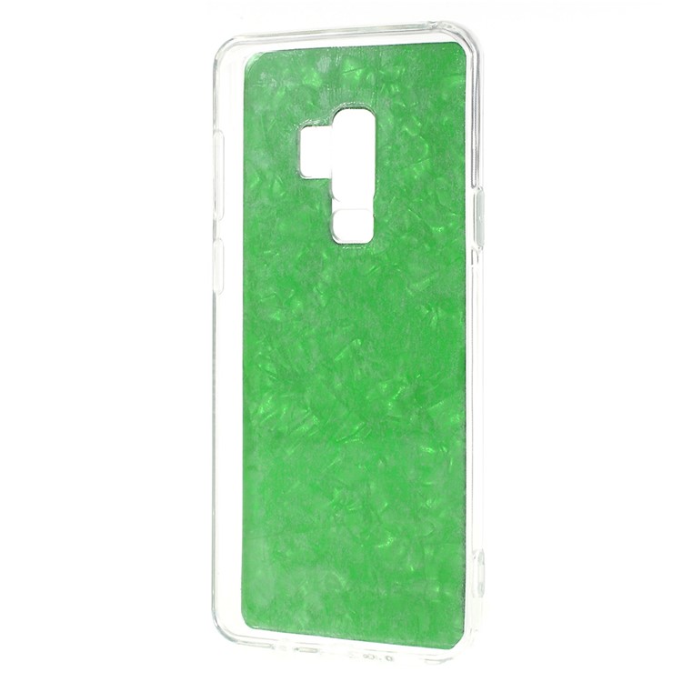 Epoxy Shell Pattern Flexible TPU Mobile Cover Shell for Samsung Galaxy S9+ SM-G965 - Green-5