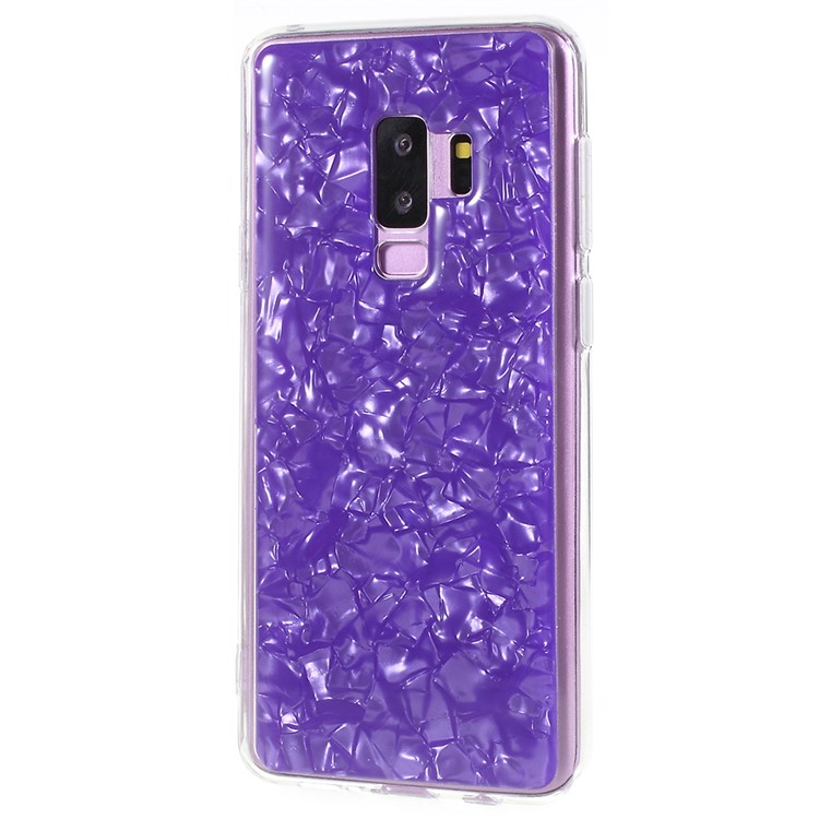 Epoxy Shell Pattern Soft TPU Case Cover for Samsung Galaxy S9 Plus SM-G965 - Purple-2