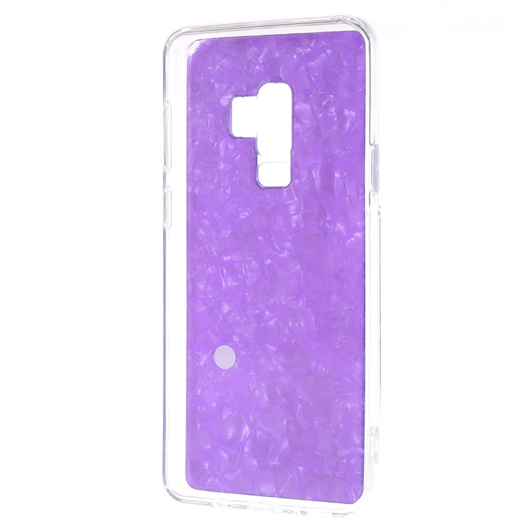 Epoxy Shell Pattern Soft TPU Case Cover for Samsung Galaxy S9 Plus SM-G965 - Purple-5