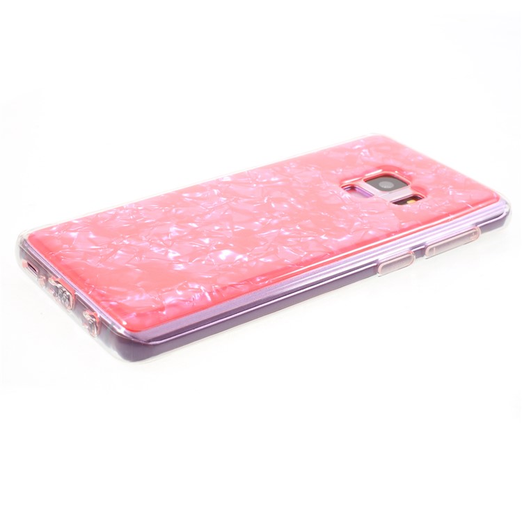 Epoxy Shell Pattern Soft TPU Mobile Phone Shell for Samsung Galaxy S9 SM-G960 - Rose-3