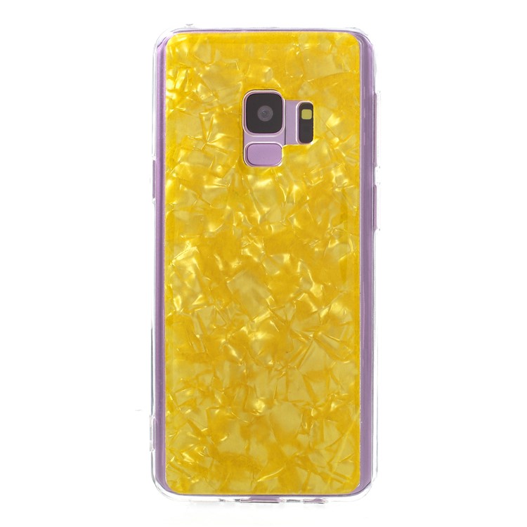 

Epoxy Shell Pattern TPU Back Phone Casing for Samsung Galaxy S9 SM-G960 - Yellow