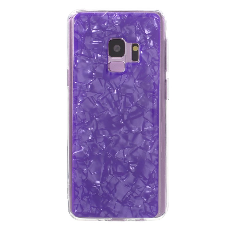 

Epoxy Shell Pattern TPU Cell Phone Case Accessory for Samsung Galaxy S9 SM-G960 - Purple