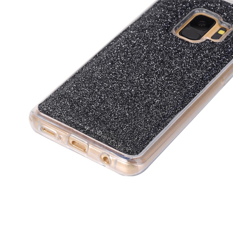 For Samsung Galaxy S9 Detachable 2-in-1 Glitter Powder Diamond PU Leather Wallet + TPU Back Case - Black-6