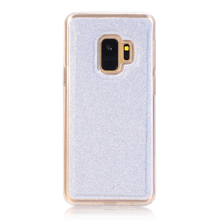 For Samsung Galaxy S9 Detachable 2-in-1 Glitter Powder Diamond PU Leather Wallet + TPU Phone Case - Silver-3