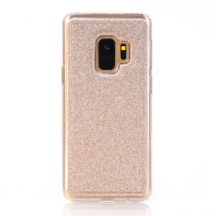 Para Samsung Galaxy S9 Destacável 2 Em 1 Glitter Em Pó Em Diamante PU Couro Wallet + TPU Caixa De Telefone Celular - Rosa Ouro-3