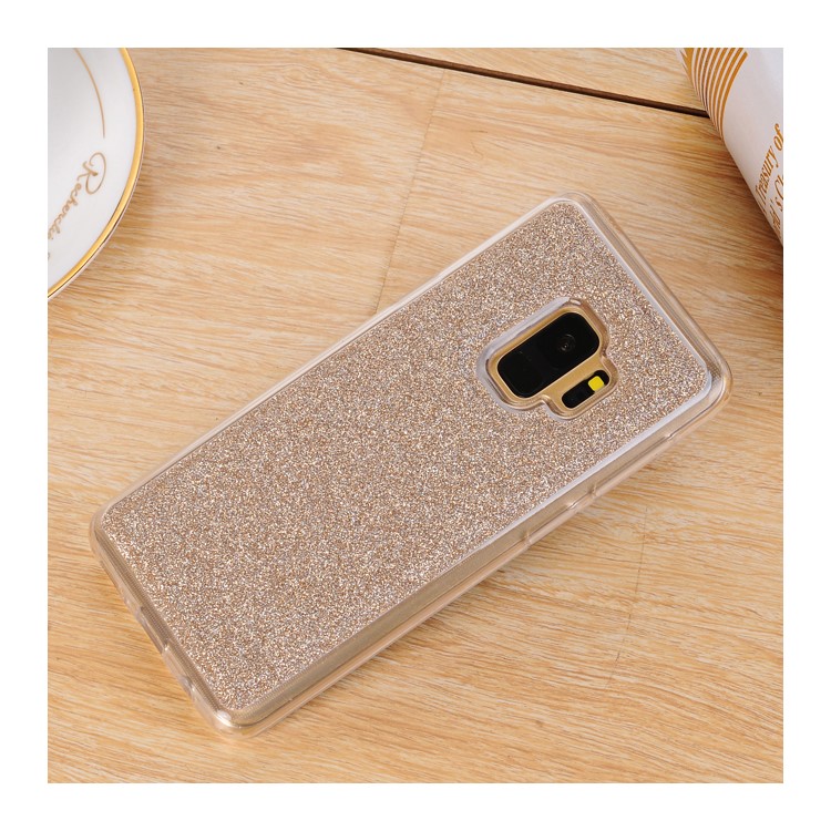 Para Samsung Galaxy S9 Destacável 2 Em 1 Glitter Em Pó Em Diamante PU Couro Wallet + TPU Caixa De Telefone Celular - Rosa Ouro-7