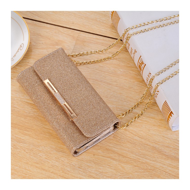 Para Samsung Galaxy S9 Destacável 2 Em 1 Glitter Em Pó Em Diamante PU Couro Wallet + TPU Caixa De Telefone Celular - Rosa Ouro-8