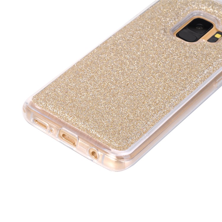 For Samsung Galaxy S9 Detachable 2-in-1 Glitter Powder Diamond PU Leather Wallet + TPU Back Protective Shell - Gold-5