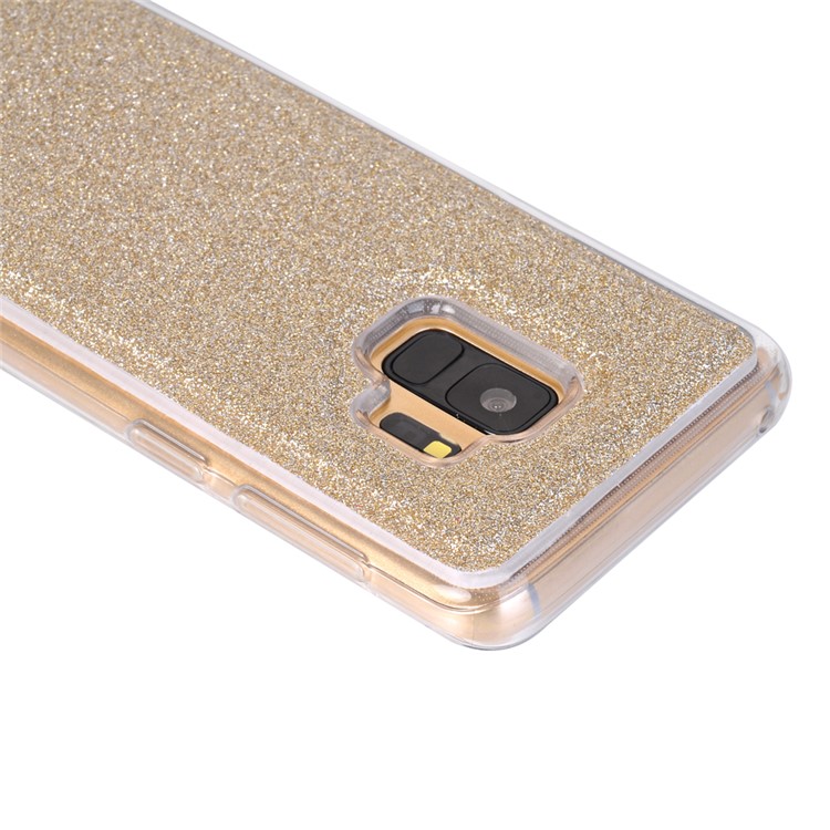 For Samsung Galaxy S9 Detachable 2-in-1 Glitter Powder Diamond PU Leather Wallet + TPU Back Protective Shell - Gold-6