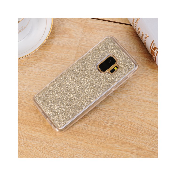 For Samsung Galaxy S9 Detachable 2-in-1 Glitter Powder Diamond PU Leather Wallet + TPU Back Protective Shell - Gold-7
