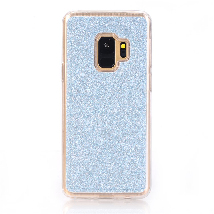 For Samsung Galaxy S9 Detachable 2-in-1 Glitter Powder Diamond PU Leather Wallet + TPU Back Mobile Casing - Blue-3