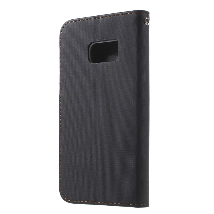 ROAR Diary Leather Wallet Case for Samsung Galaxy S7 - Black-2