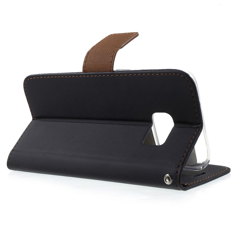ROAR Diary Leather Wallet Case for Samsung Galaxy S7 - Black-3