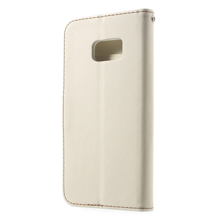 ROAR KOREA Diary Leather Wallet Cover for Samsung Galaxy S7 - White-2