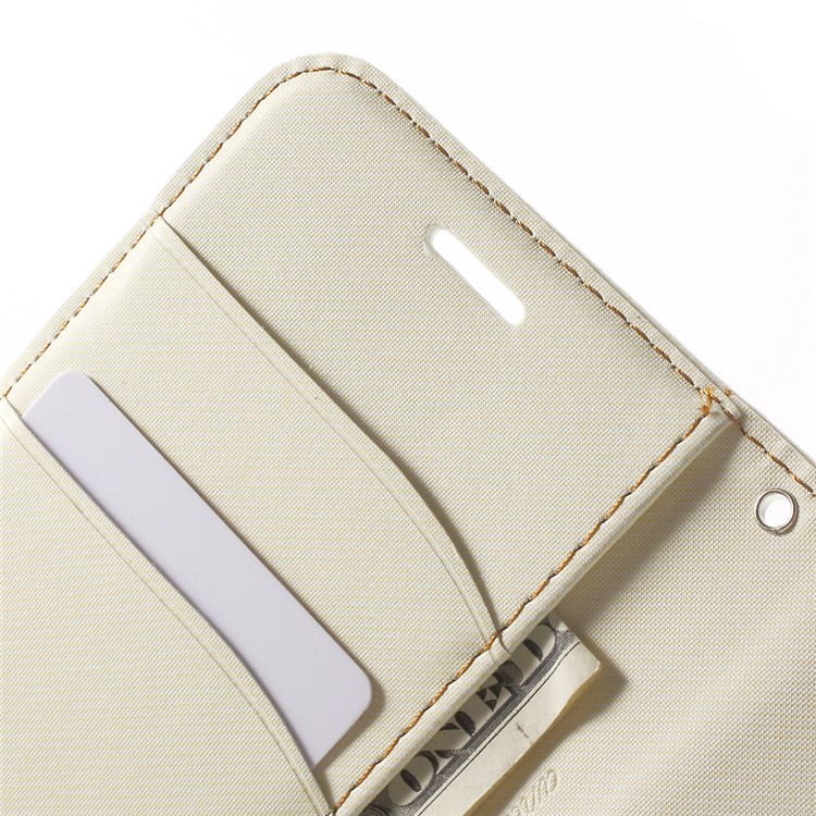 ROAR KOREA Diary Leather Wallet Cover for Samsung Galaxy S7 - White-6