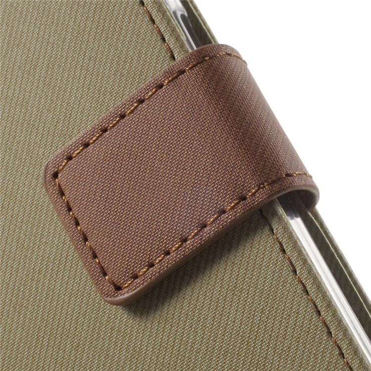 ROAR KOREA Diary PU Leather Wallet Case for Samsung Galaxy S7 - Khaki-7