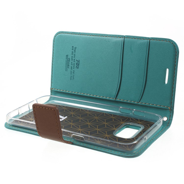 ROAR KOREA Diary Leather Card Holder Case for Samsung Galaxy S7 - Green-5
