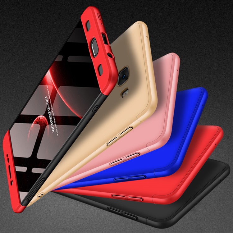 GKK Detachable 3-piece Matte Hard Phone Accessory Case for Samsung Galaxy C9 Pro - Rose Gold-2