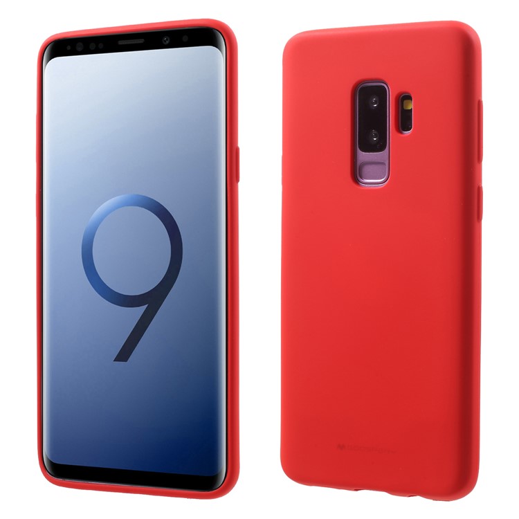 MERCURY GOOSPERY Matte Skin TPU Case for Samsung Galaxy S9+ SM-G965 - Red-1