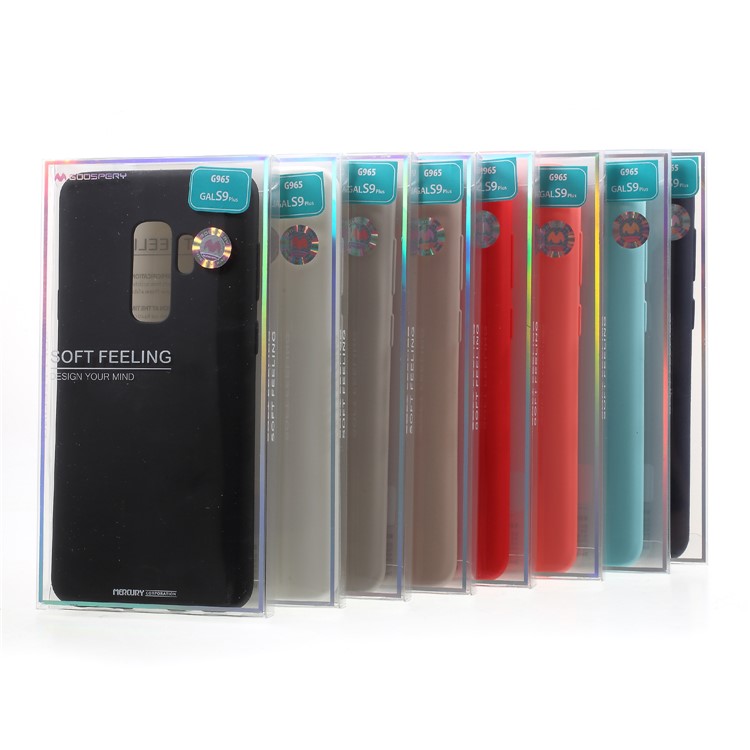 MERCURY GOOSPERY Matte Skin TPU Case for Samsung Galaxy S9+ SM-G965 - Red-5