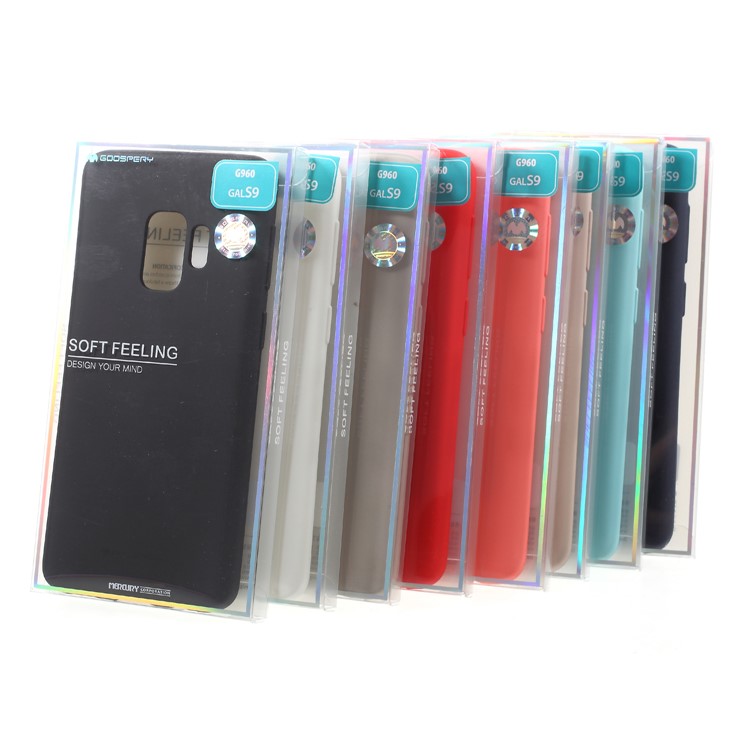 MERCURY GOOSPERY Matte Skin TPU Phone Cover for Samsung Galaxy S9 G960 - Black-6