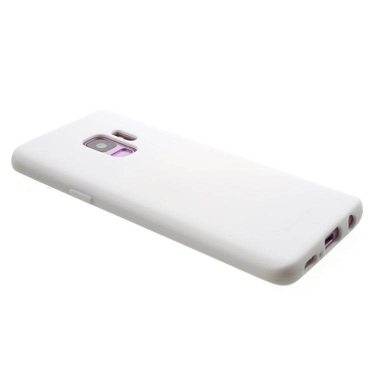 MERCURY GOOSPERY Pele Fosca TPU Gel Case Para Samsung Galaxy S9 G960 - Branco-4