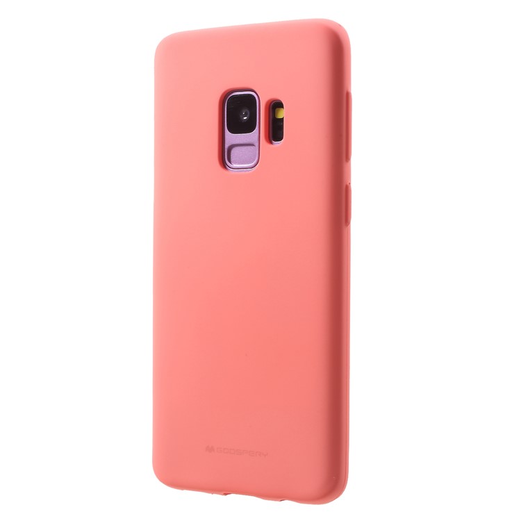 MERCURY GOOSPERY Matte Skin TPU Phone Back Case for Samsung Galaxy S9 G960 - Pink-3