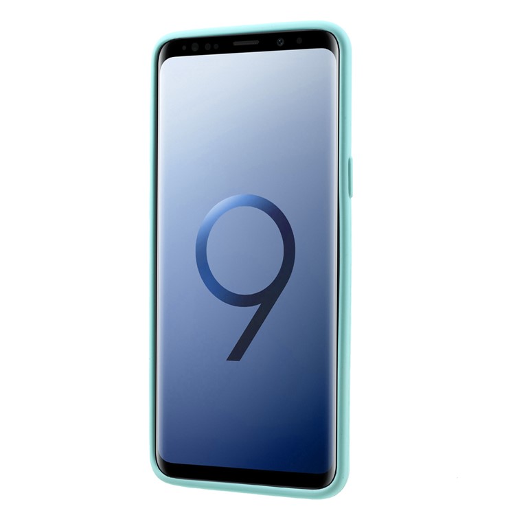 MERCURY GOOSPERY Pele Matte TPU Caixa Do Telefone Móvel Para Samsung Galaxy S9 G960 - Ciano-2