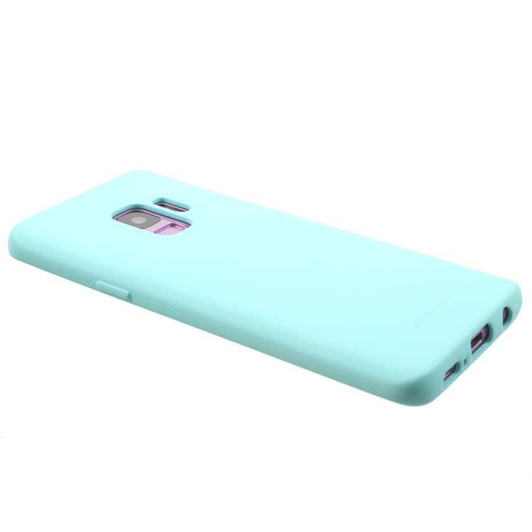 MERCURY GOOSPERY Pele Matte TPU Caixa Do Telefone Móvel Para Samsung Galaxy S9 G960 - Ciano-4