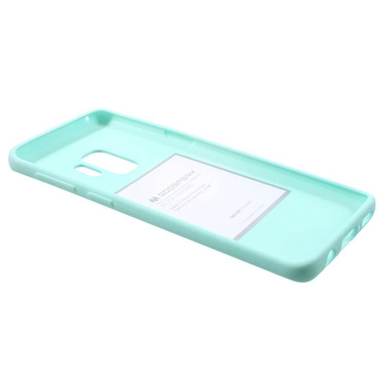 MERCURY GOOSPERY Pele Matte TPU Caixa Do Telefone Móvel Para Samsung Galaxy S9 G960 - Ciano-5