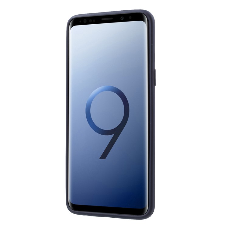 MERCURY GOOSPERY Pele Fosca TPU Tampa Do Telefone Gel Para Samsung Galaxy S9 G960 - Azul Escuro-2