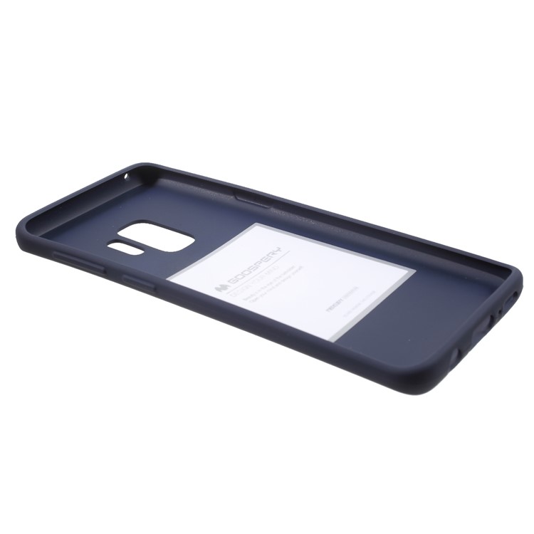 MERCURY GOOSPERY Pele Fosca TPU Tampa Do Telefone Gel Para Samsung Galaxy S9 G960 - Azul Escuro-5