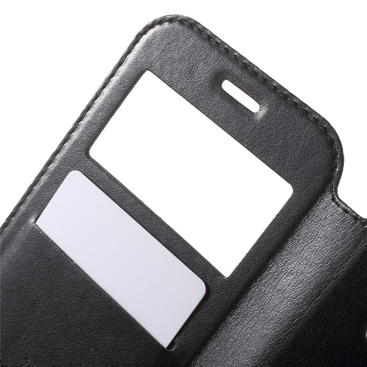 ROAR KOREA Window View Leather Stand Case for Samsung Galaxy S7 - Black-5