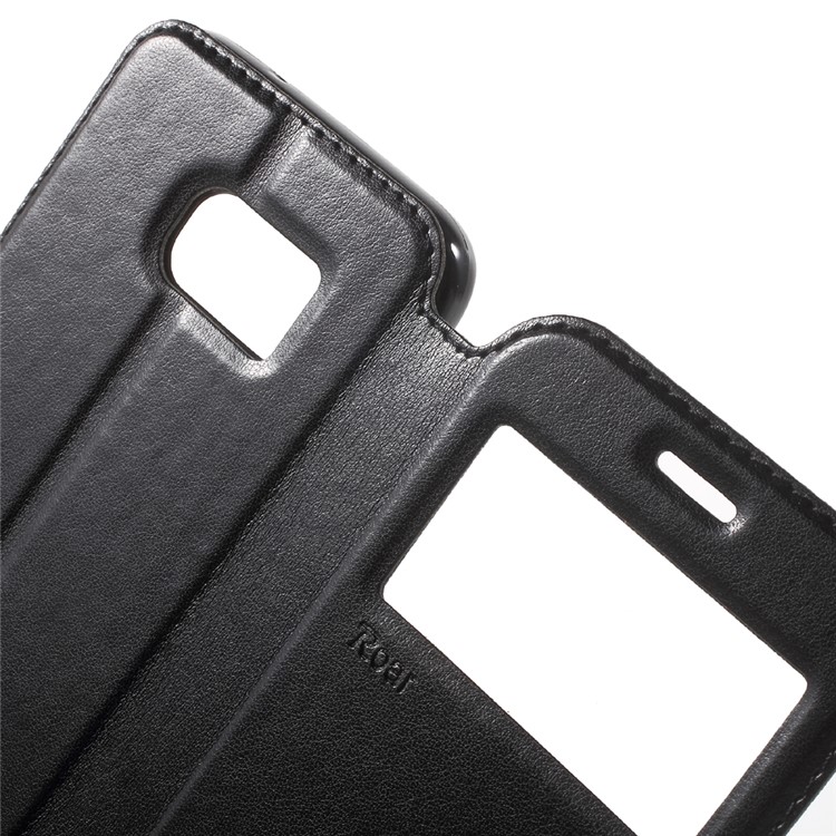 ROAR KOREA Window View Leather Stand Case for Samsung Galaxy S7 - Black-6
