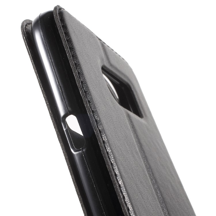 ROAR KOREA Window View Leather Stand Case for Samsung Galaxy S7 - Black-8