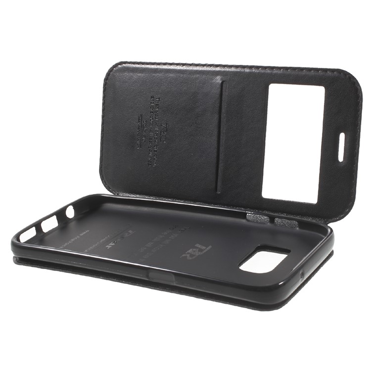 ROAR KOREA Window View Leather Stand Case for Samsung Galaxy S7 - Black-9