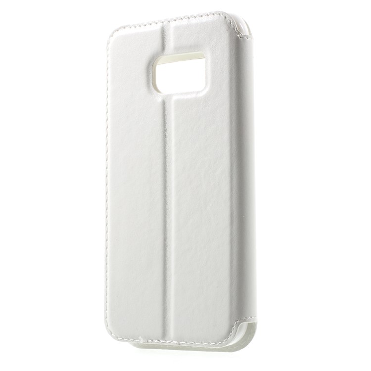 ROAR KOREA Window View Leather Stand Cover for Samsung Galaxy S7 - White-2