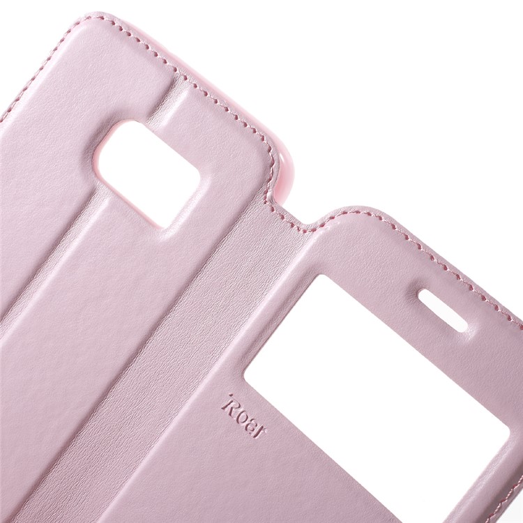 ROAR KOREA Window View Leather Cover Case for Samsung Galaxy S7 - Pink-5